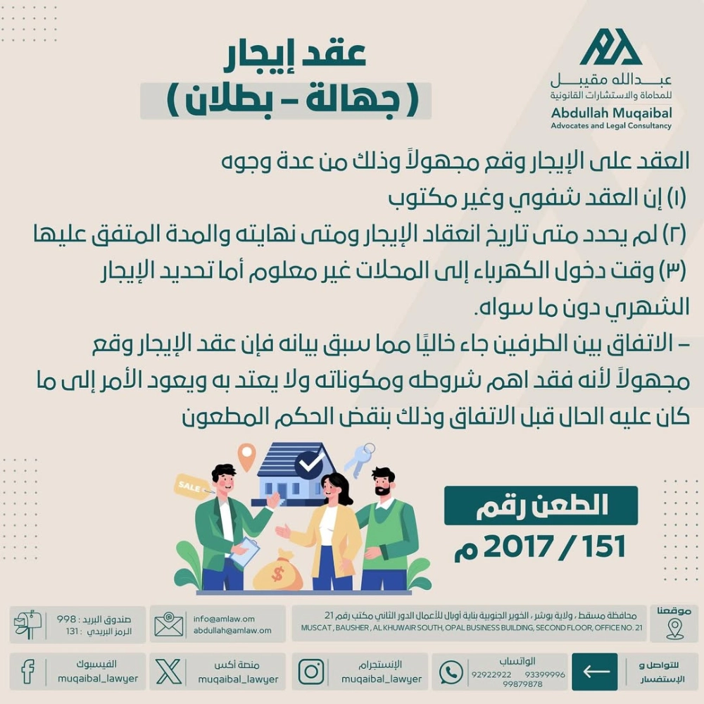 عقد الإيجار
